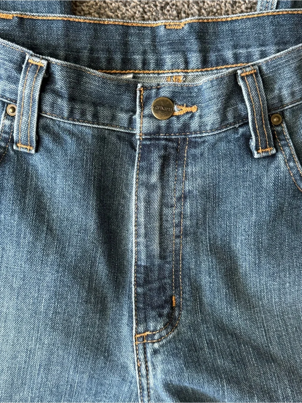 Carhartt Men's Light Blue Relaxed Fit Jeans